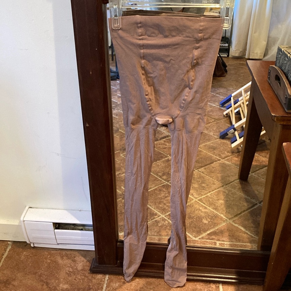 Tan Maternity Compression Tights